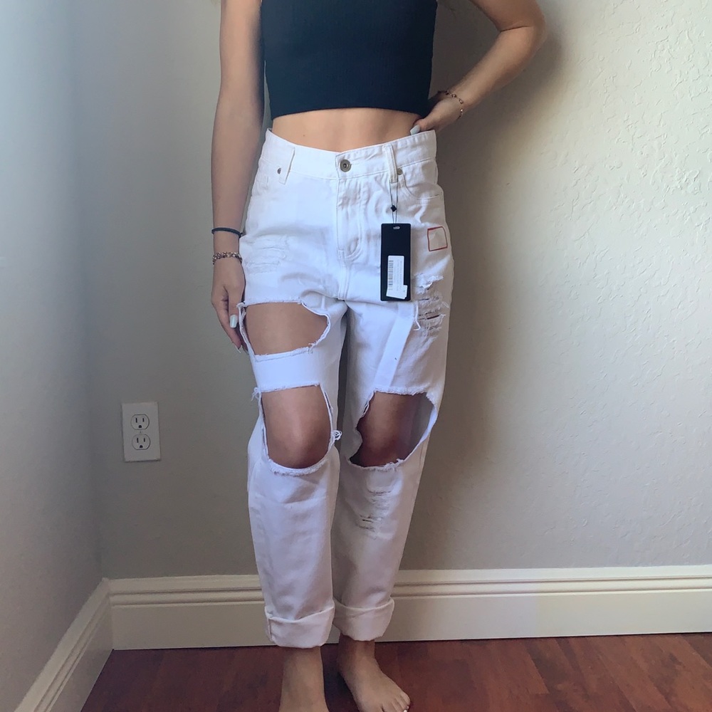 White Boyfriend Jeans BNWT